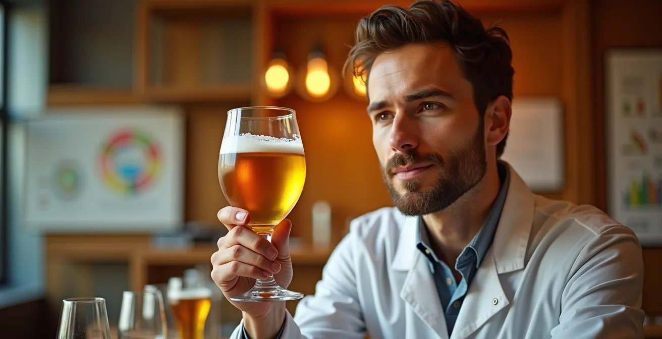 Professionelles Sensorik-Panel bei der Bierverkostung